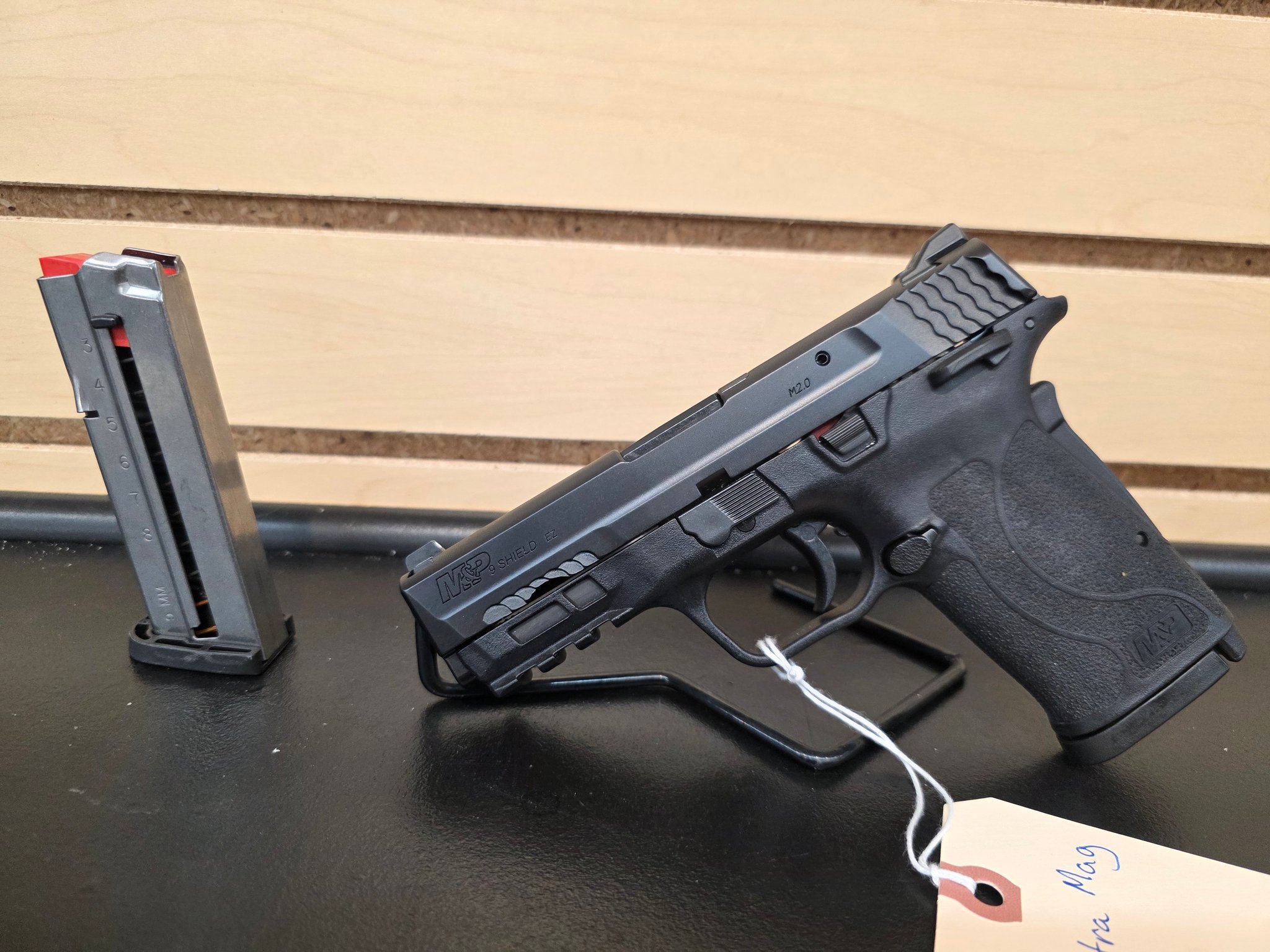 Smith & Wesson M&P9 Shield EZ 9mm Pistol with Robins Egg Blue Frame and
