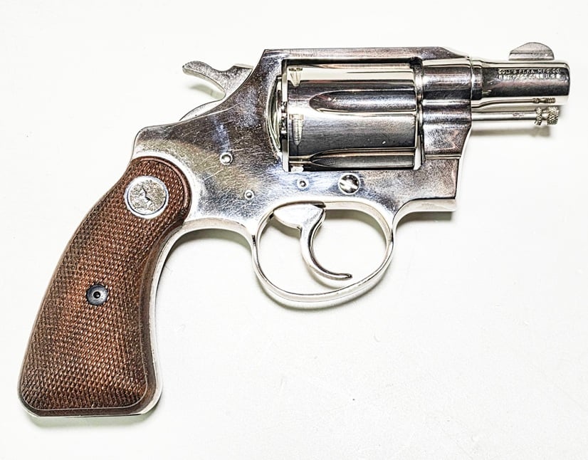 Colt Detective Special .38 SPL Police Trade-In Revolver Nickel Finish