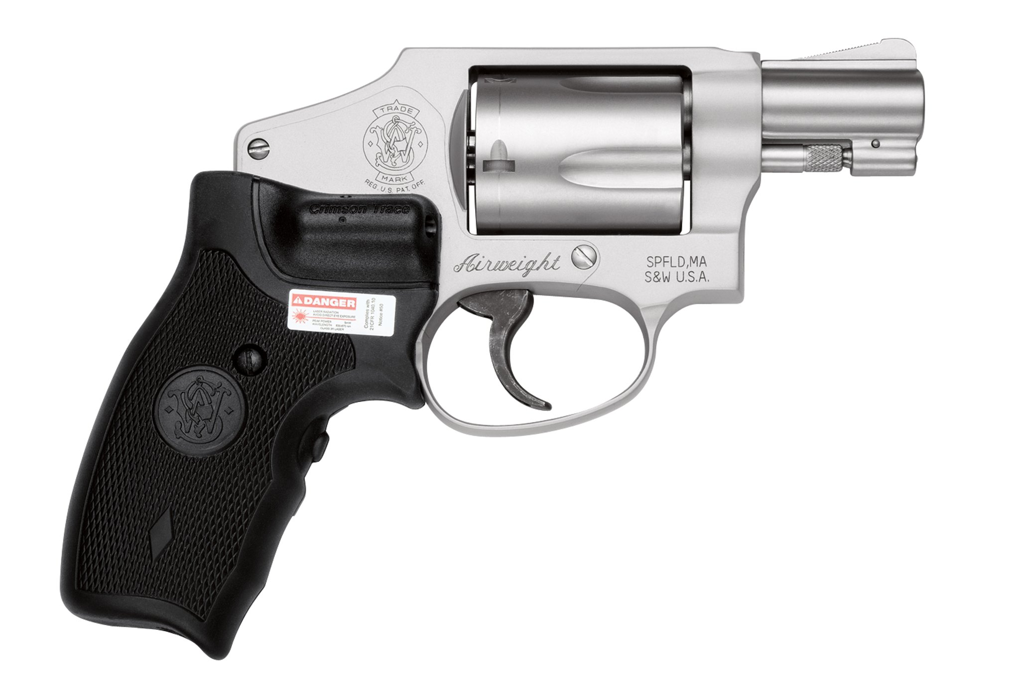 Smith & Wesson 642 Airweight 38 Special+P Revolver with Crimson Trace