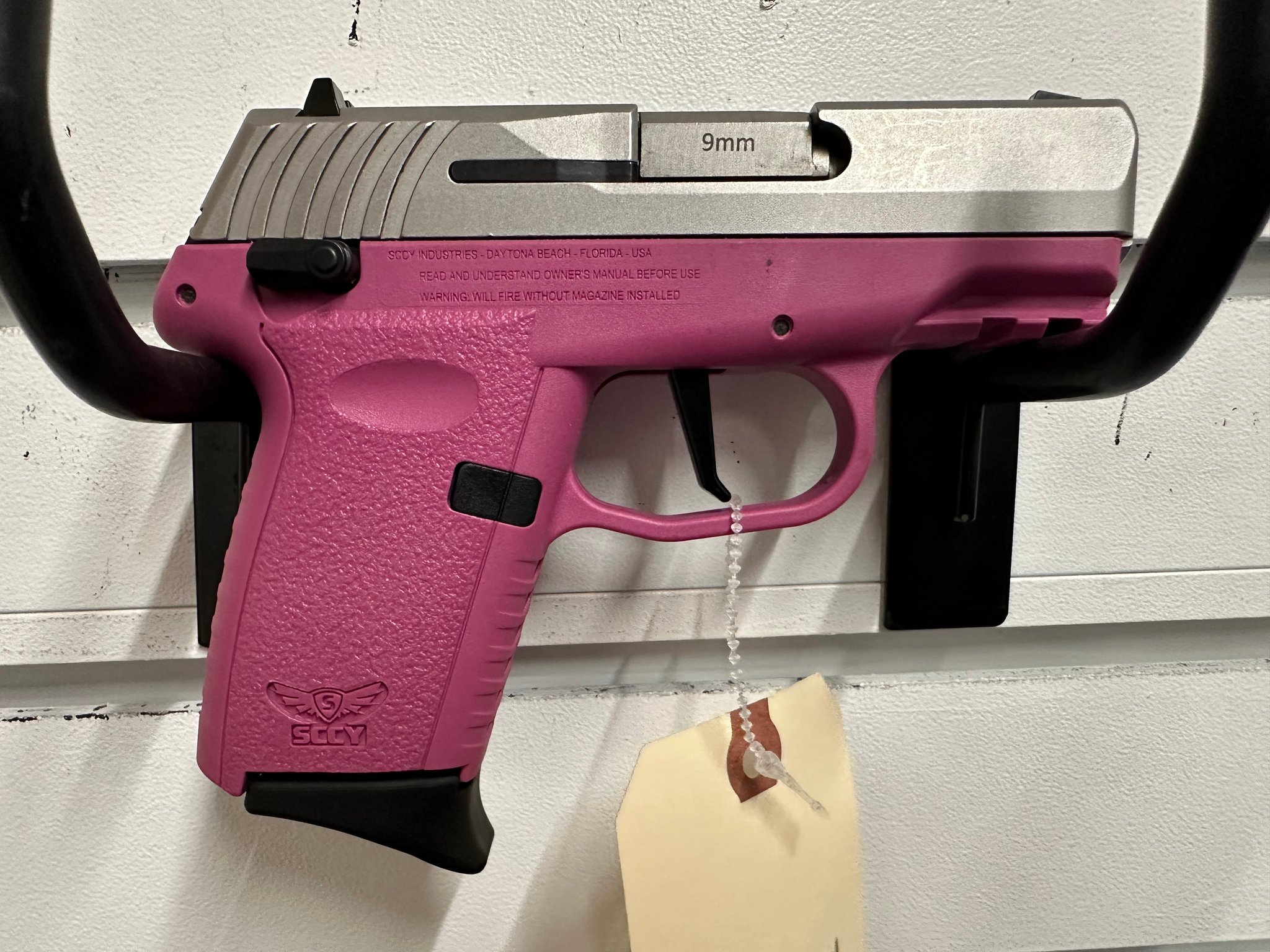 SCCY CPX-1 9mm Pistol with Crimson Frame and Red Dot