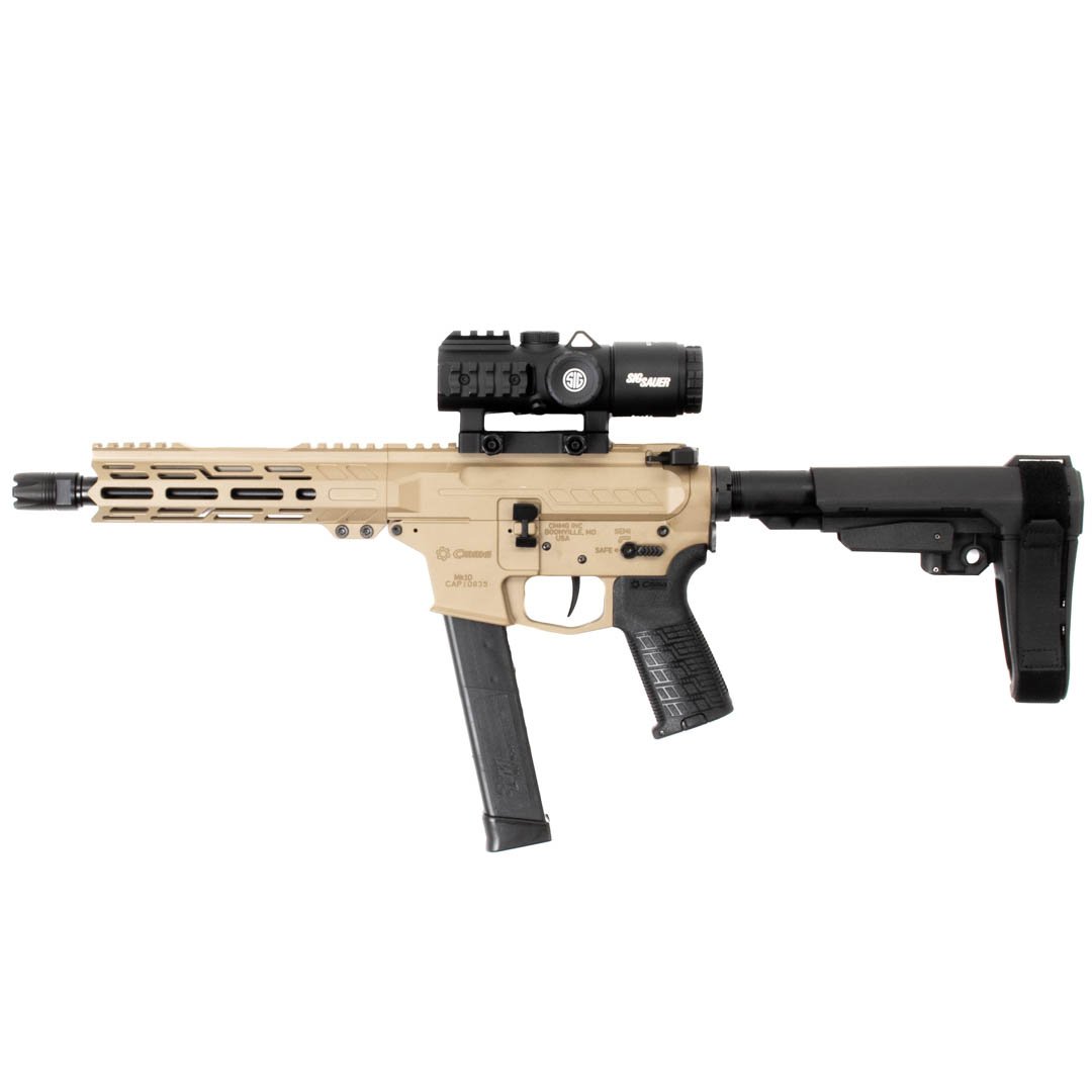 CMMG Banshee Mk10 10mm AR Pistol with Tungsten Cerakote Finish and 8