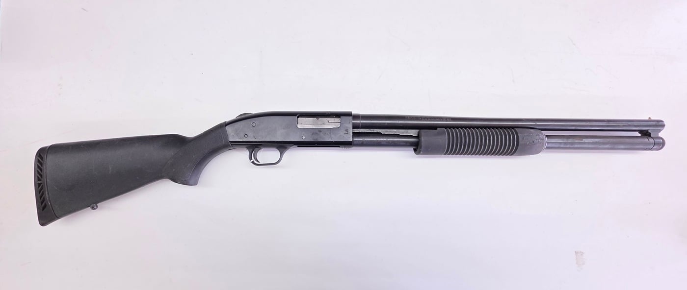 Mossberg 500 Pump 12 Ga Shotgun 20 Black Barrel Black Pistol Grip