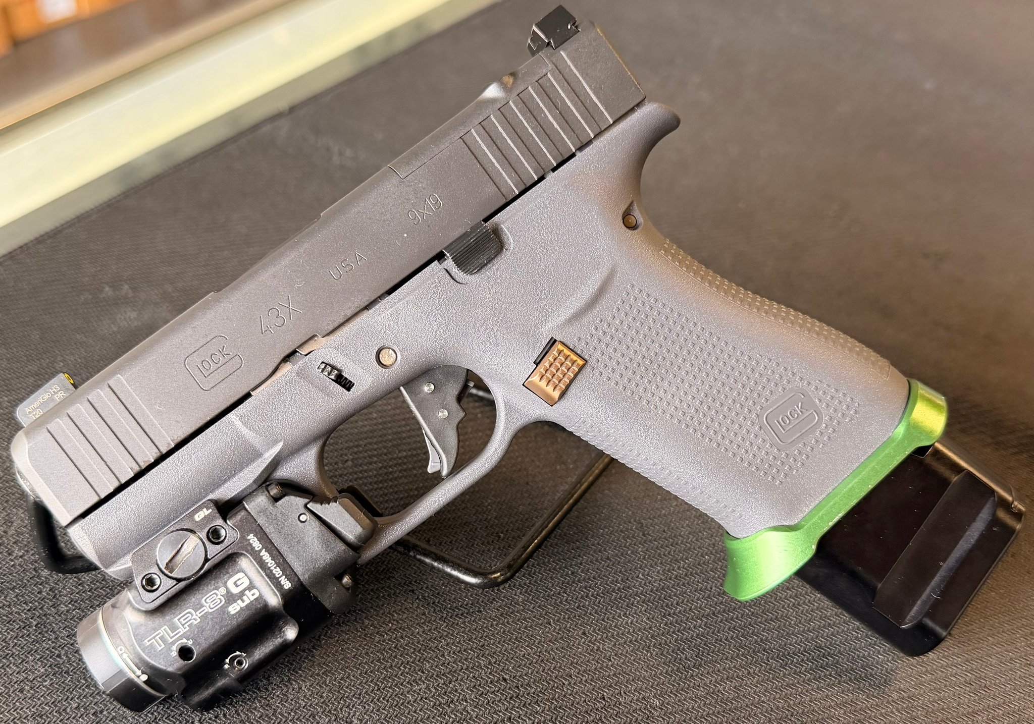 New Glock G43X 9mm Luger Semi-Auto Pistol in FDE